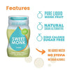 100% Pure Original Monk Fruit Sweetener Liquid Sugar Substitute by SweetMonk - 1.7oz | No Water Added Monk Fruit Extract | Zero Calorie Keto Friendly Monk Fruit Drops | Vegan, Gluten Free and Kosher