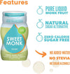 100% Pure Original Monk Fruit Sweetener Liquid Sugar Substitute by SweetMonk - 1.7oz |No Water Added Monk Fruit Extract | Zero Calorie Keto Friendly Monk Fruit Drops |Vegan, Gluten Free and Kosher