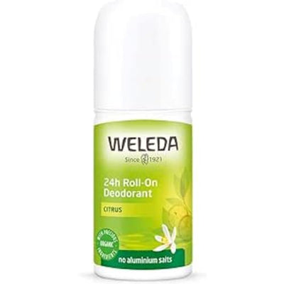 Weleda 24 Hour Roll-On Deodorant, Citrus, 1.7 Fluid Ounce