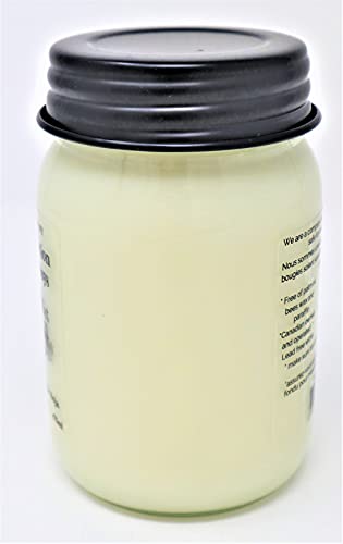 Country Collection Snow Soy Candle (Peppermint & Vanilla with a Hint of Spice), Large 16 oz (475ml), Canadian Made, Hand Poured by C&C Candle Company Inc.