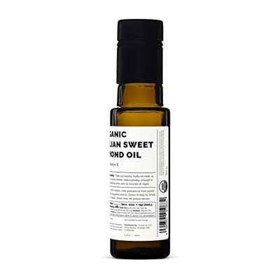 Organic Italian Sweet Almond Oil 100ml - Cold-Pressed - Skin Nourishing