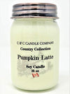 Country Collection Pumpkin Latte Soy Candle, Large 16 oz, Hand Poured in Canada by C & C Candle Company Inc.