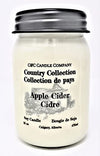 Country Collection Apple Cider Soy Candle, 16 oz (475ml) - Hand Poured in Canada by C & C Candle Company Inc.