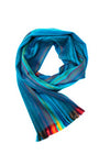 Meraki Movement 80% Alpaca Wool Scarf (Bright Blues & More) Product of Ecuador