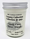 Country Collection (Candy Cane & Sweet Vanilla) - Holiday Soy Candles, Bundle of 2 - 8 oz (237ml) - Canadian Made, Hand Poured by C&C Candle Company Inc.