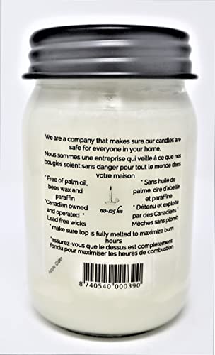 Country Collection Apple Cider Soy Candle, 16 oz (475ml) - Hand Poured in Canada by C & C Candle Company Inc.