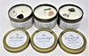 HOLIDAY BLISS COLLECTION - We Three Tins Bundle (3 x 4 oz) - (All is Bright, Twas the Night & Dashing through the Snow), Hand Poured Artisan Soy Candles with Gemstone & Holiday Charm, Small Travel/Gift Size, Made In Canada by Life Junkie