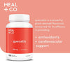 HEAL + CO. Quercetin Supplement | High Potency, 1000mg per serving | Antioxidant | 120 x 500 mg Capsules