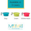 Messy Mutts Silicone Collapsible Bowl | Pet Travel Necessity | Portable Water or Food Dish | Pop Up Watering Bowl | Camping, Hiking, Walking Accessory