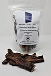 Platinum Alberta Premium Bully Sticks for Dogs - 220G (3"-4"). Made in Alberta, Canada in a Family Run Business - 100% Grass Fed Alberta Beef, 100% Beef Pizzle, All Natural, Low Odour, No Preservatives