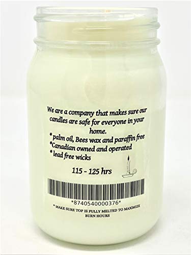 Country Collection Cranberry Soy Candle, Large 16 oz. Hand Poured in Canada by C & C Candle Company Inc.