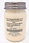 Country Collection - Wood Wick - Maple Sugar Soy Candle - Large 16 oz, Canadian Made, Hand Poured by C & C Candle Company Inc.