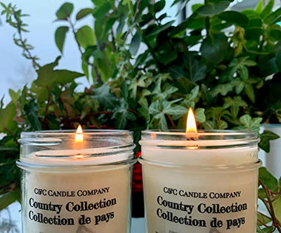 Country Collection Gift Set (Salty Mariner & Birchwood Pine) - Soy Candles, Set of 2 - 8 oz (237ml) - Hand Poured in Canada by C&C Candle Company Inc.