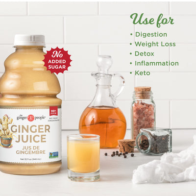 The Ginger People Ginger Juice, 99.7% Pure, Non-GMO, 32.0 Fl Oz (Pack of 1), 32 Fluid_Ounces